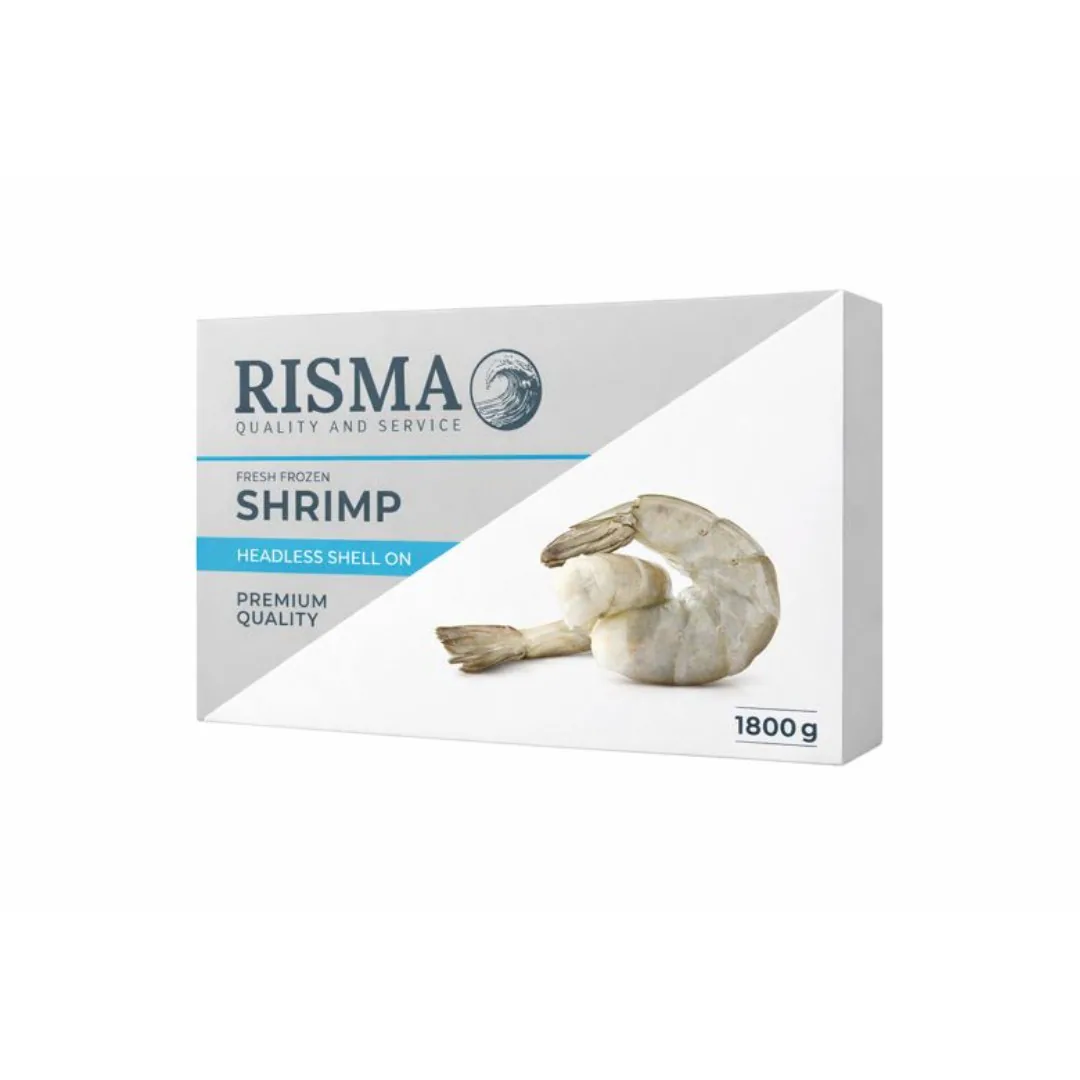 Креветка с/м б/г 21/25 блочные 1,8 кг RISMA