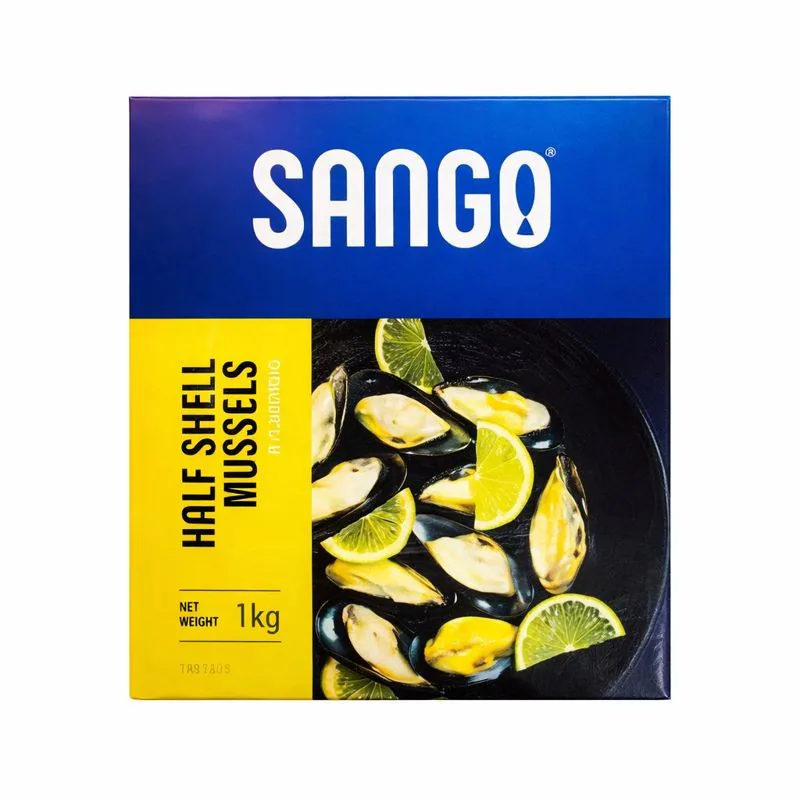 Мидии в половинке ракушки "SANGO" в/м 30/40
