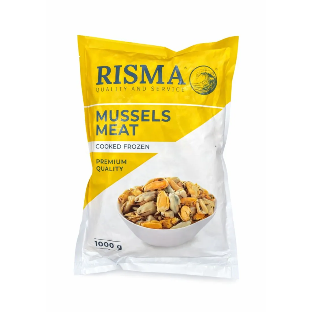Мясо мидий 100-200 очищенное Risma 0%