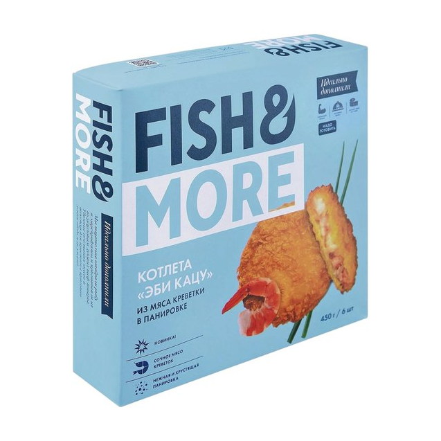 Котлеты из креветки «Эби Кацу» Fish & More, 450 г