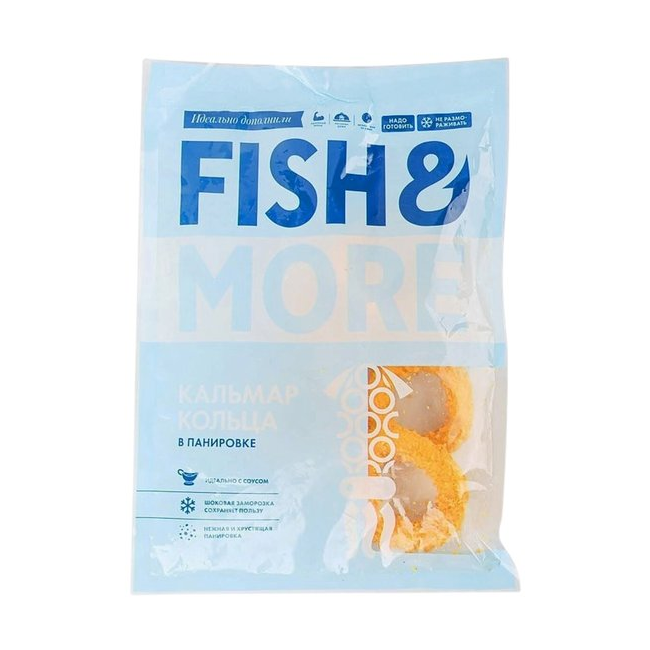 Кольца кальмара Fish & More в панировке, 500 г
