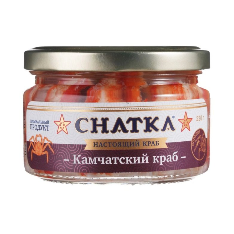 Камчатский краб CHATKA «Коленце» в солевой заливке, 220 г