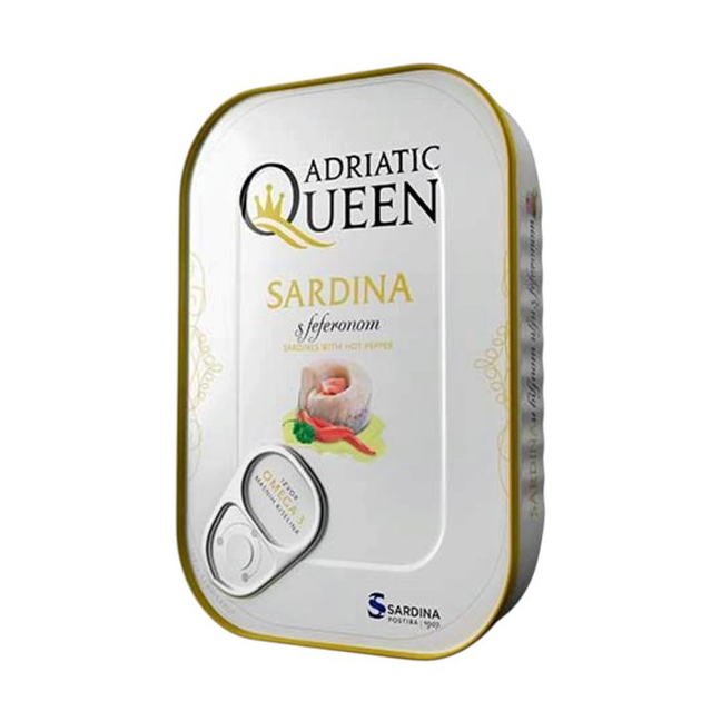 Сардины Adriatic Queen с острым перцем, 105 г