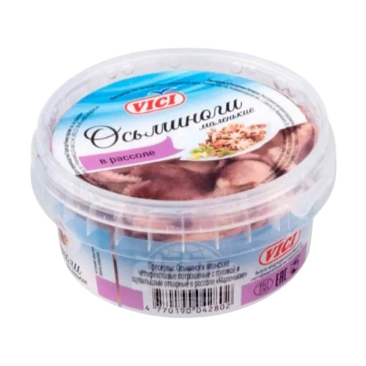 Осьминоги маленькие Vici в рассоле, 200 г
