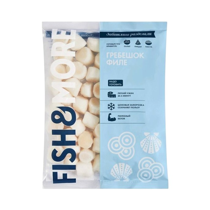 Филе морского гребешка Fish & More, 500 г