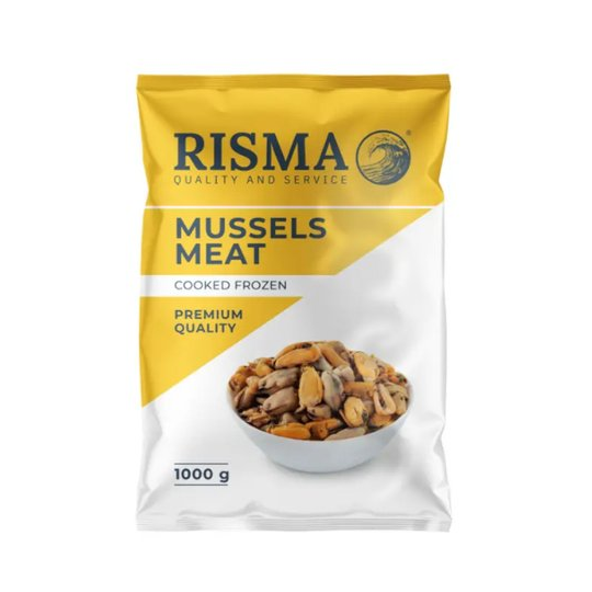 Мясо мидий Risma, варёно-мороженое, 200/300, 1 кг
