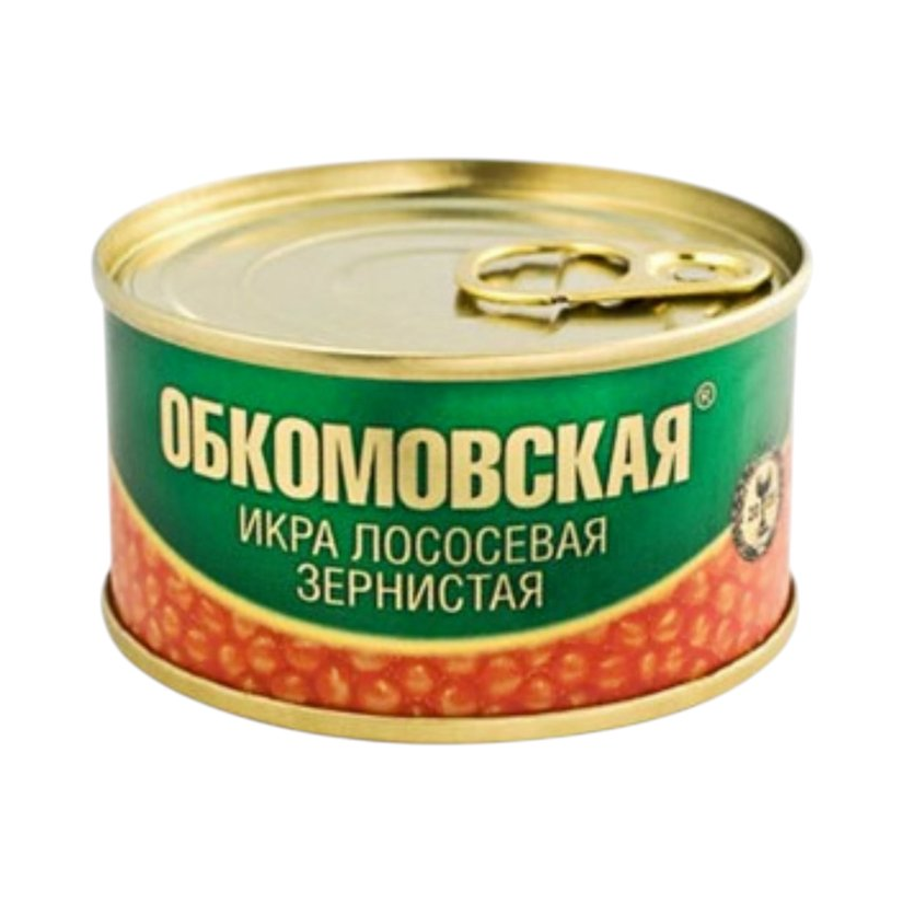 Икра горбуши «Обкомовская», 140 г, жестяная банка