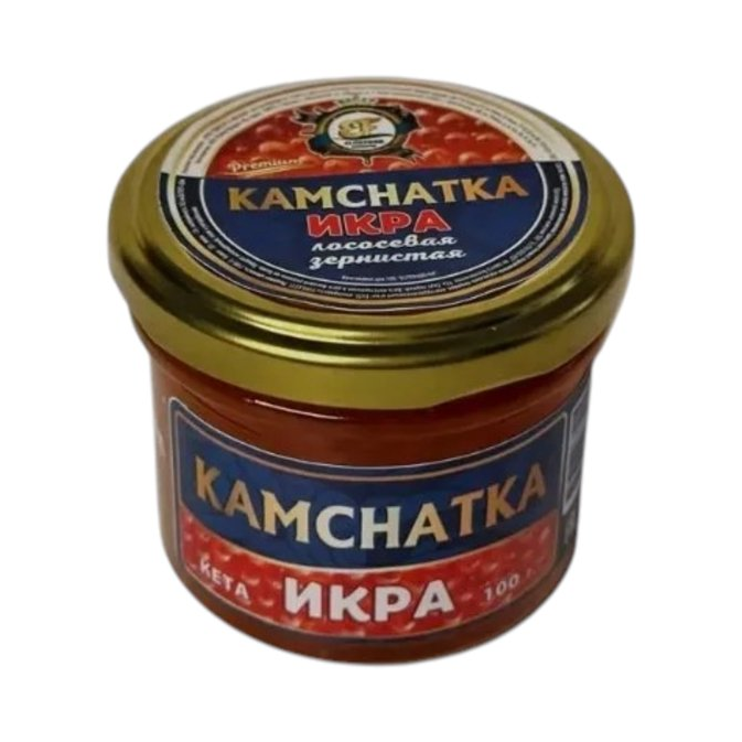 Икра лососевая Кета KAMCHATKA , вес 100 гр