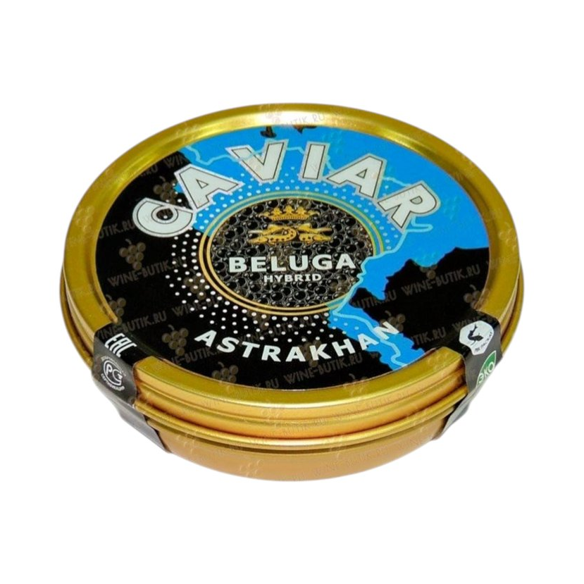 Икра белуги-гибрида, металлическая банка, 125 г