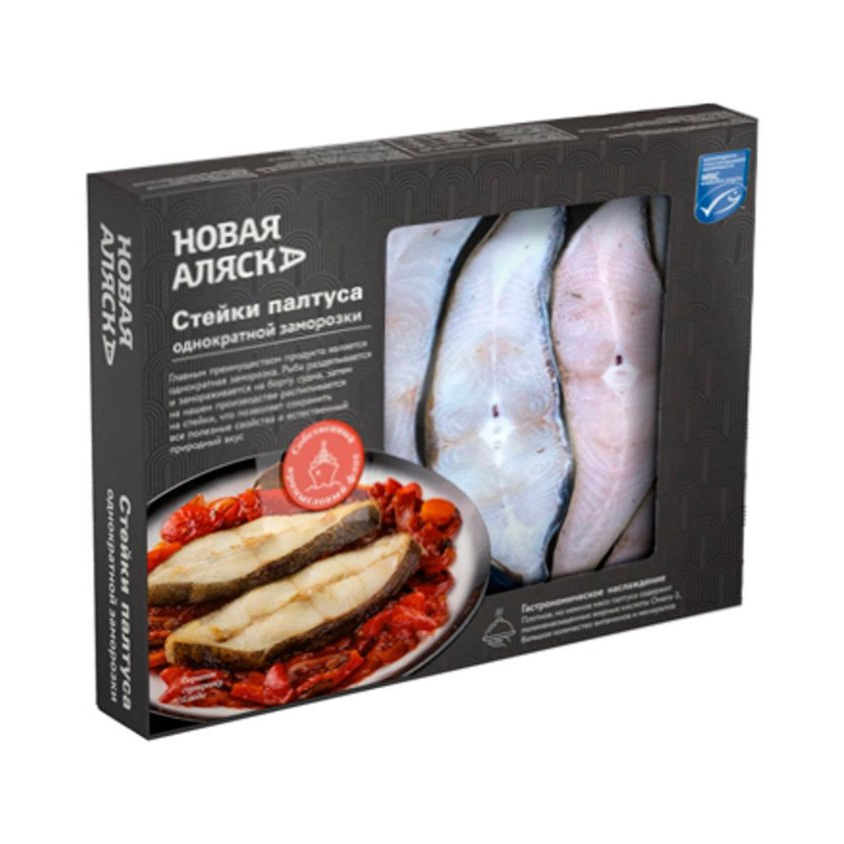 Стейки синекорого палтуса «Новая Аляска», 600 г