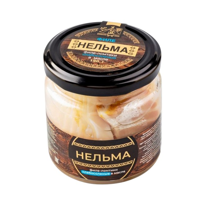 Нельма, филе-ломтики слабосолёные в масле «Северные Деликатесы», 190 г