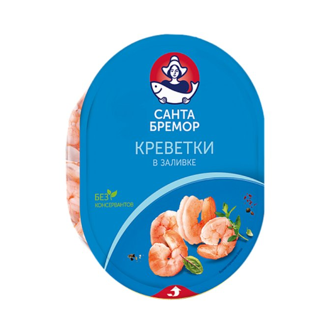 Креветки «Санта Бремор» в заливке, 180 г