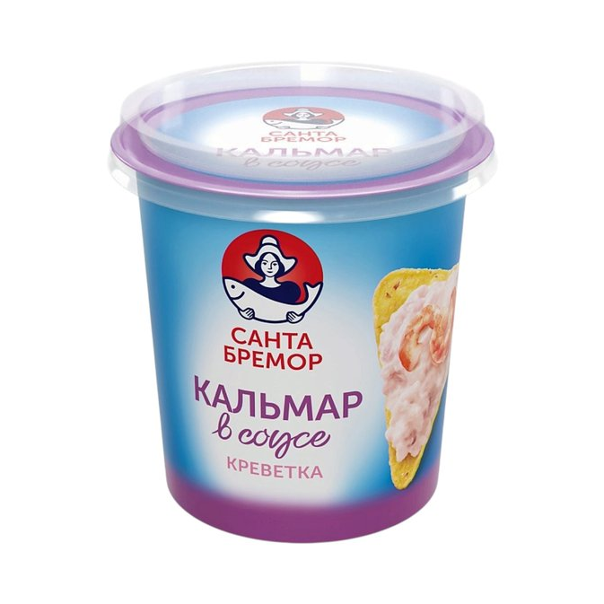 Кальмар «Санта Бремор» в сливочном соусе с креветкой, 150 г